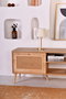 Hanah Home Soporte TV Jüt 180 cm, Roble, Tablero de Partículas Melamina, 180x55x41 cm